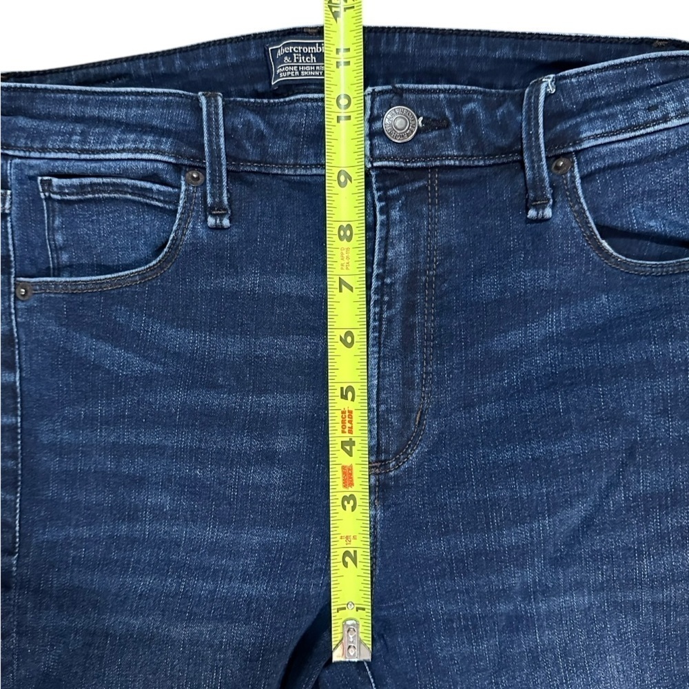 Abercrombie & Fitch Simone High Rise Super Skinny Jeans Dark Wash Size 27/4L - Picture 8 of 15